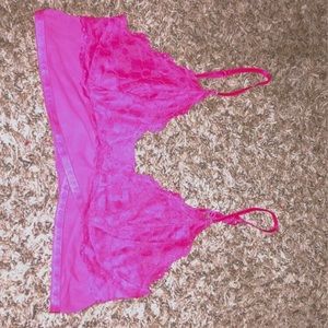 Flower pattern bra